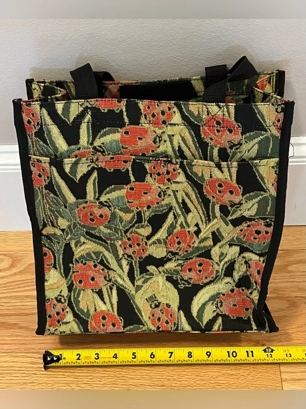 Ladybug Tapestry Tote Bag